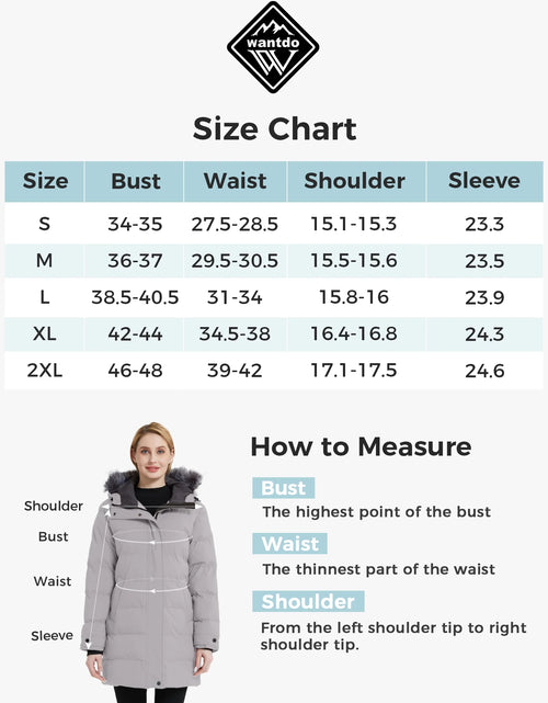 Load image into Gallery viewer, Women&#39;S Puffer Jacket Warm Winter Coat Hooded Puffer Parka Coat Charcoal L
