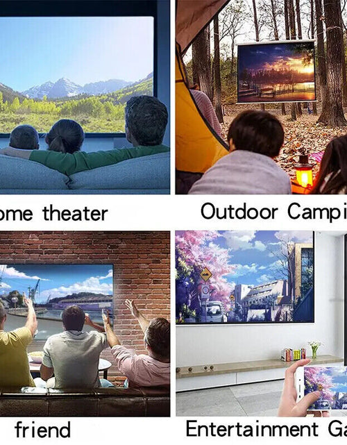 Load image into Gallery viewer, LED Mini Projector Portable 1080P Home Theater Cinema Projector HDMI USB TV
