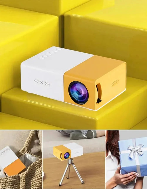 Load image into Gallery viewer, Wifi 1080P LED Mini Projector, Yellow
