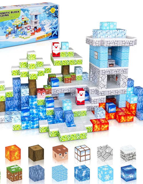 Load image into Gallery viewer, 100PCS Magnetic Blocks,Princess Castle Magnetic Tiles,Kids Games Toys for Toddler
